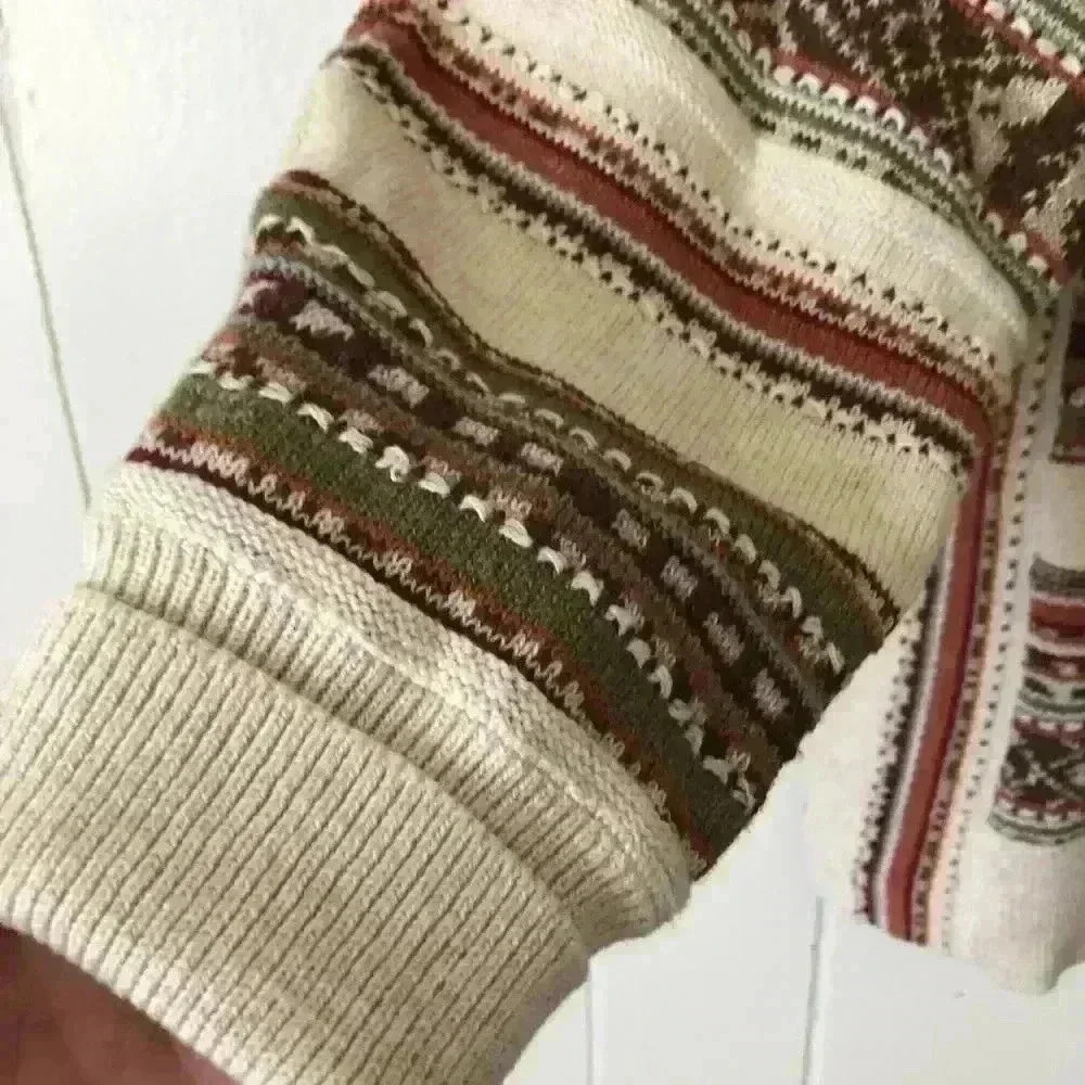 Chaps Women’s Knit Cotton & Linen Blend Top Sweater Size L/G - Picture 4 of 7